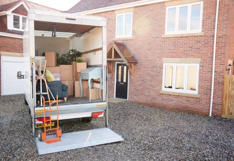 The Truck Outside Home On Moving Day